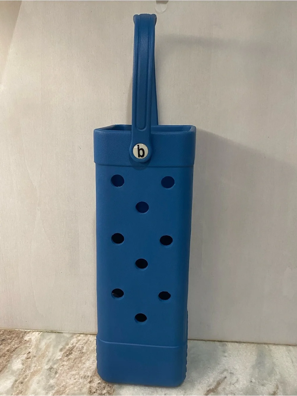NWT BYO Bogg Bag Wine Tote Blue Insulated Carrier 4.25